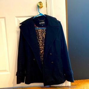 Black express pea coat